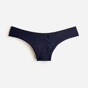 J. Crew Curved Waist Cheeky Bikini Bottom in Navy Size M‎ NWT
